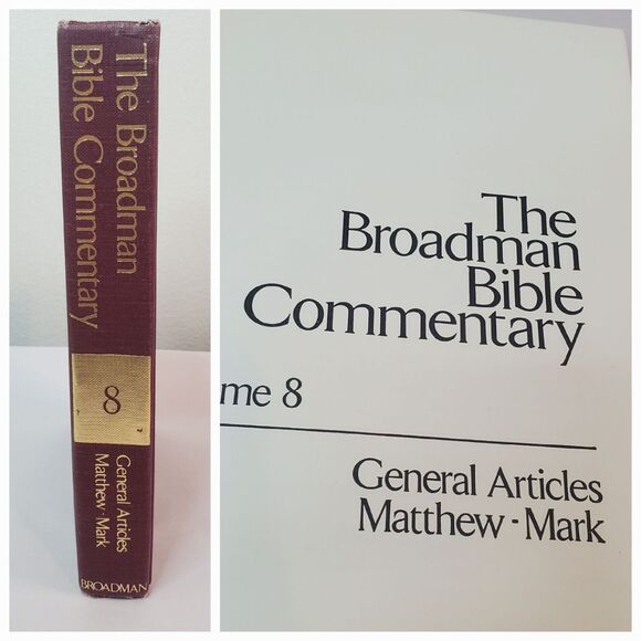 The Broadman Bible Commentary Volume 8 - General Articles, Matthew - Mark 1969 - Picture 1 of 7